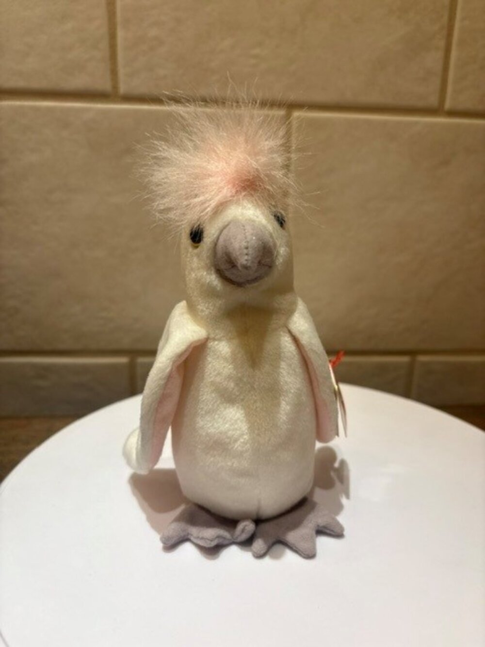 Kuku The Cockatoo TY Beanie Baby Original 1997 Retired 1999